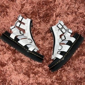Dr Martens Olsen Gladiator Sandals White Size 7